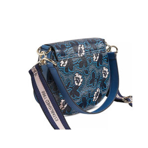 Ted Baker Peponia Leather Floral Crossbody Bag, Navy